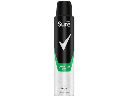 Sure Men Essential Protection Quantum Dry 48 Hour Anti-perspirant Deodorant 200ml For Discount