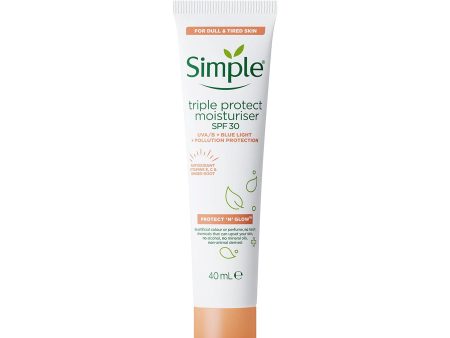 Simple Protect  N  Glow Triple Protect Moisturiser SPF30 40ml Online Sale