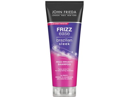 John Frieda Frizz Ease Brazilian Sleek Frizz Immunity Shampoo 250ml Hot on Sale