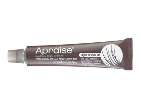 Apraise Lash & Brow Tint- 3.1 Light Brown 20ml Supply