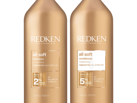 Redken All Soft Shampoo & Conditioner 1L Duo Online now