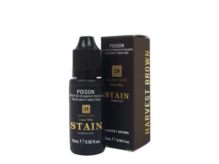 Brow Code Stain Hybrid Brow Dye Harvest Brown 15ml Supply