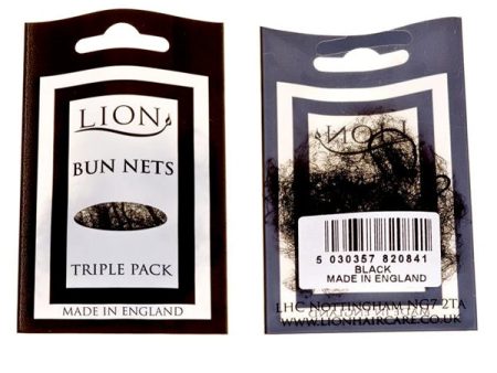 Lion Bun Net 3pk Black Online Hot Sale