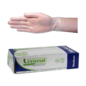 Universal Clear Latex Glove Medium 100 Pack Online Sale