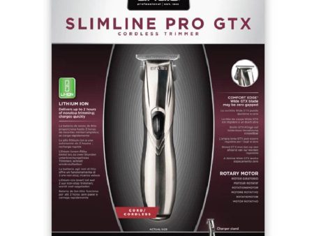 Andis Professional Slimline Pro GTX Cordless Trimmer Silver Supply