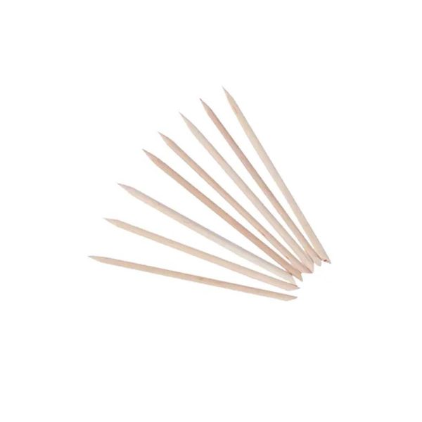 Point and Bevel Orange Wood Sticks 7 inch  - 10pk Hot on Sale