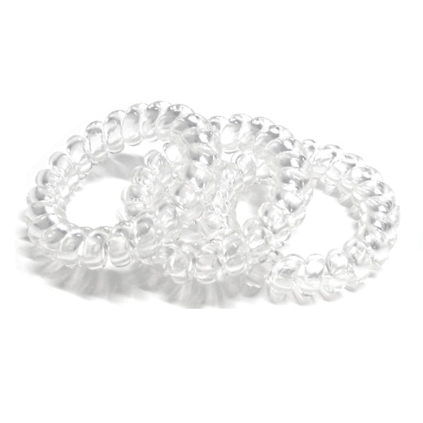 Ez Bobble Hair Tie Clear Large Single For Discount