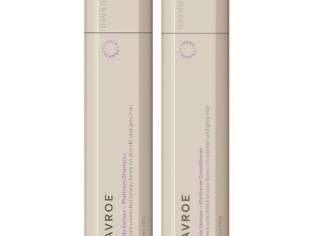 Davroe Blonde Senses Blonde Platinum Shampoo & Conditioner 325ml Duo Fashion