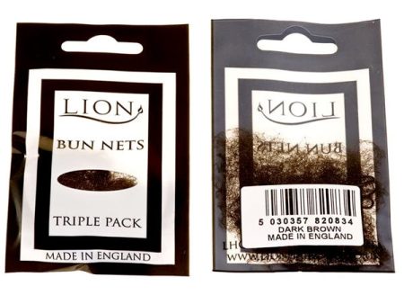 Lion Bun Net 3pk Dark Brown Discount