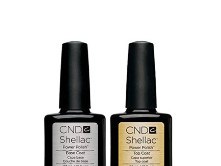 CND Shellac Gel Polish Base Coat & Top Coat 7.3ml Duo Online Hot Sale