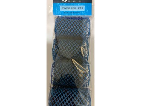 Santorini Swiss Brush Rollers Blue 42mm 4pk Sale