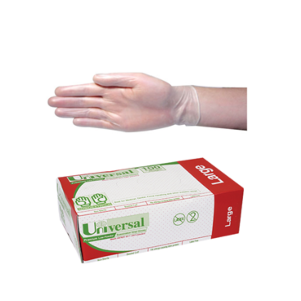 Universal Clear Latex Glove Large 100pk Fashion