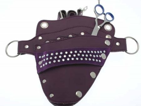 Purple Scissor Pouch with Diamantes For Sale