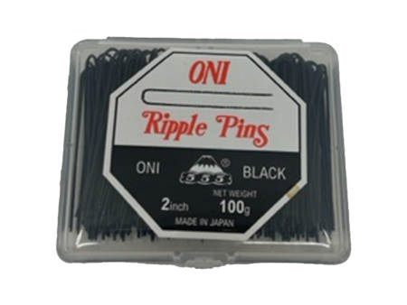 555 ONI Ripple Pins 2  (51mm) 100gms Black For Sale