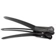 Olivia Garden Double Clip 4pk Black Fashion