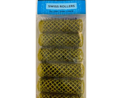 Santorini Swiss Brush Rollers Yellow 20mm 6pk Discount