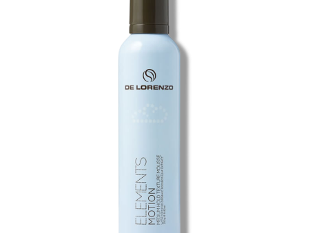 De Lorenzo Elements Motion Medium Hold Texture Styling Mousse 250g Online Hot Sale