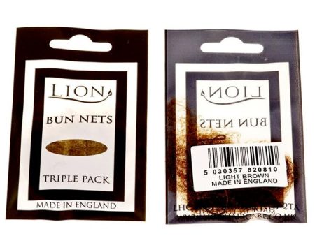 Lion Bun Net 3pk Light Brown Online Hot Sale