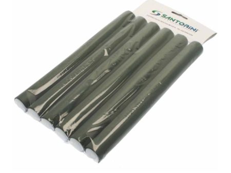 Santorini Flexible Rollers Large Khaki 24mm 6pk Online Hot Sale