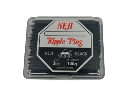 555 NEJI Ripple Pins 3  (72mm) 100gms Black Supply