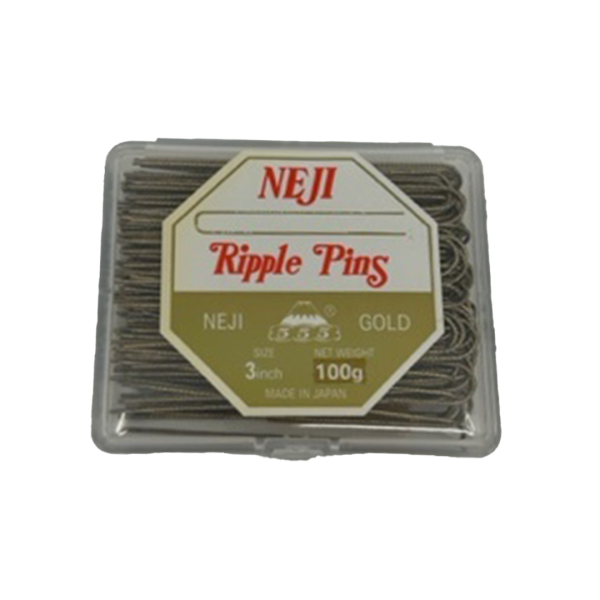 555 NEJI Ripple Pins 3  (72mm) 100gms Gold Cheap