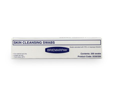 Briemarpak Alcohol Skin Cleansing Swabs 200 pcs Discount