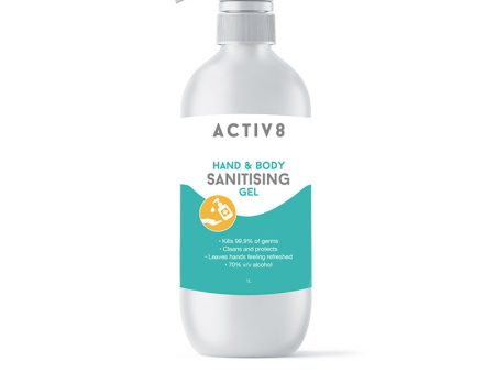 Activ8 Hand & Body Sanitiser Gel 1L Cheap